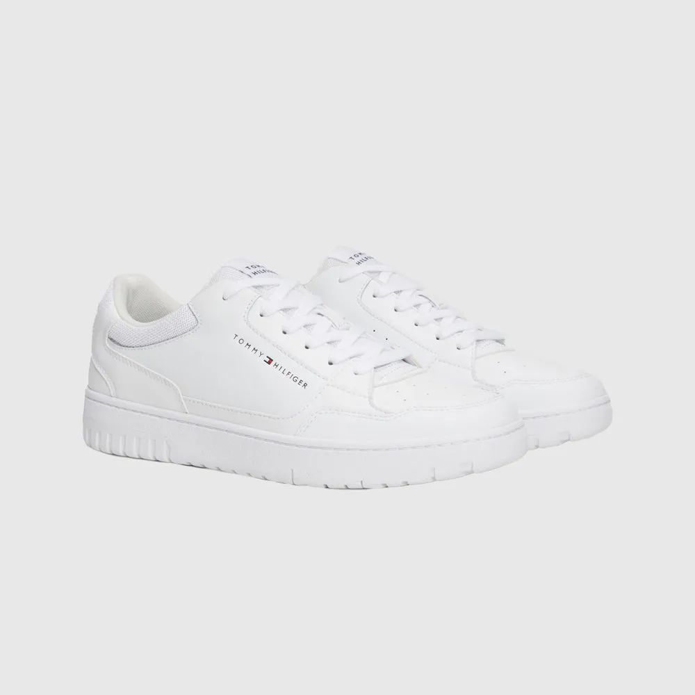 Basket Core Leather Sneaker - White