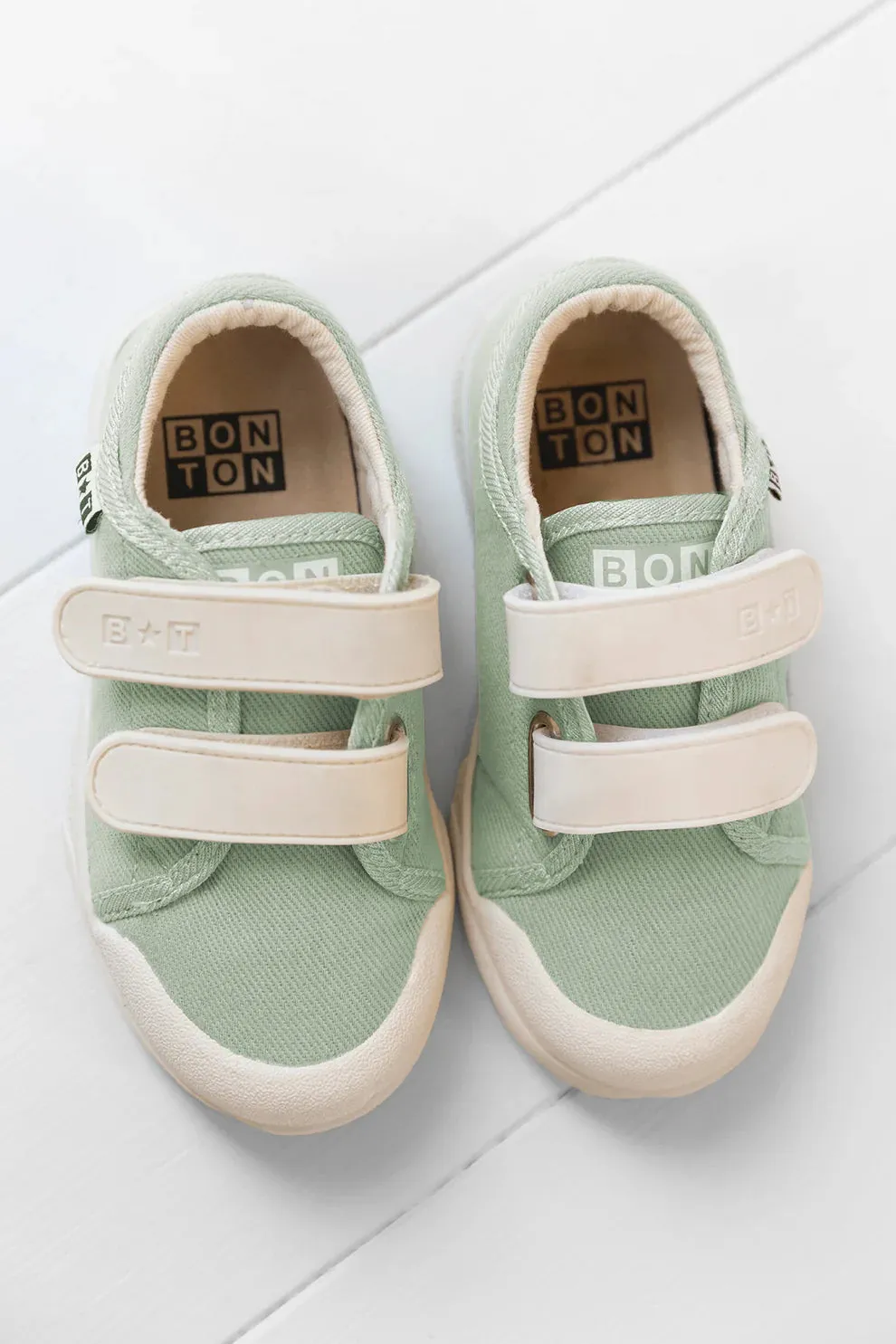 BONTON IZY SCRATCH VELCRO TWILL SNEAKERS