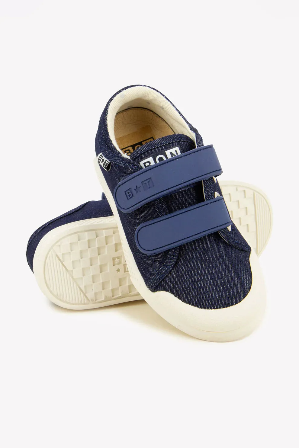 BONTON IZY SCRATCH VELCRO TWILL SNEAKERS