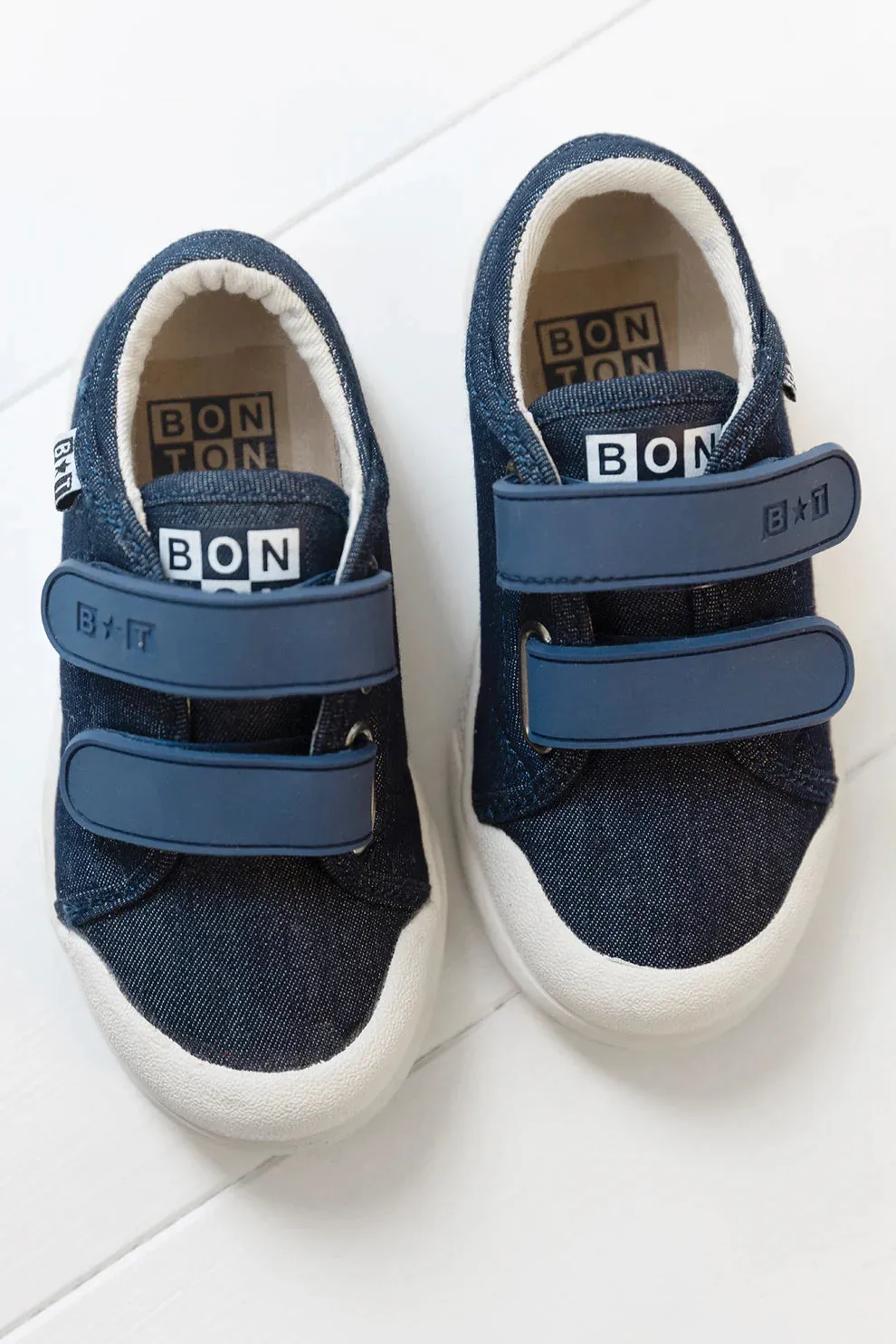 BONTON IZY SCRATCH VELCRO TWILL SNEAKERS