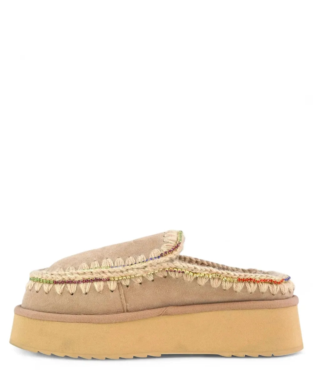Clog Eskimo Platform con Strass