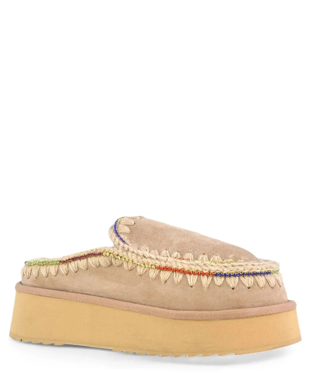 Clog Eskimo Platform con Strass