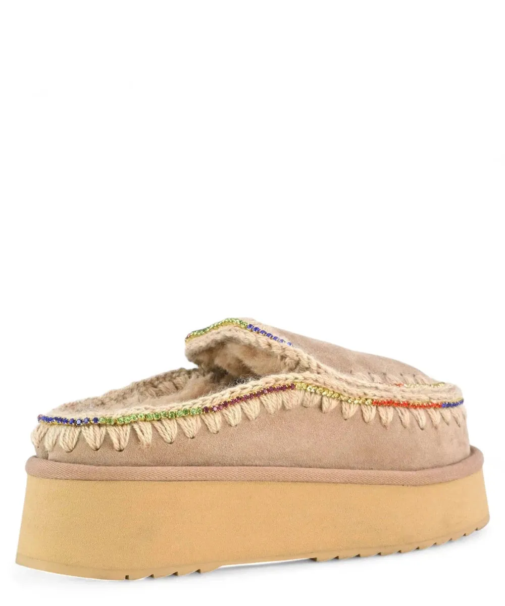 Clog Eskimo Platform con Strass