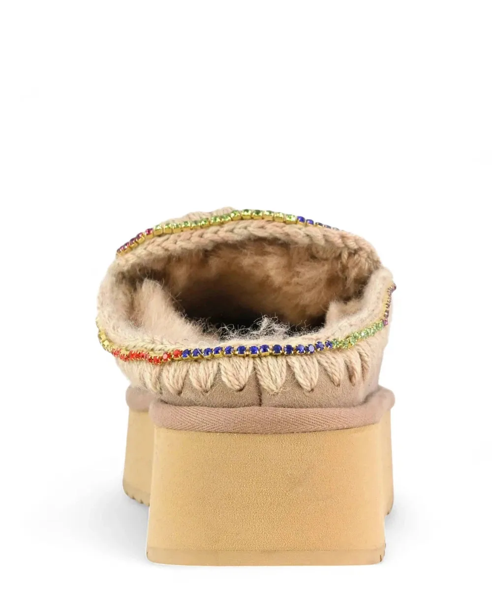 Clog Eskimo Platform con Strass