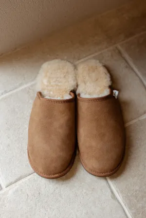 The Roman Sheepskin Slipper- Chestnut