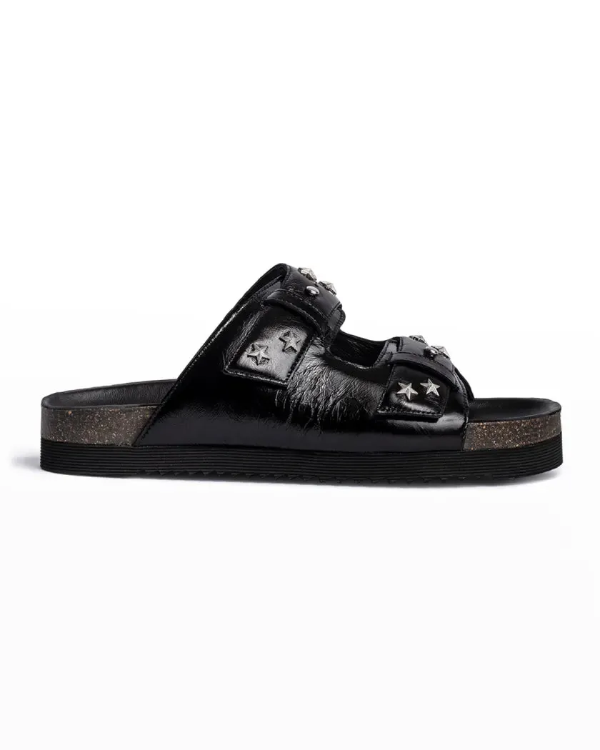 Zadig & Voltaire Alpha Sandals Leather- black